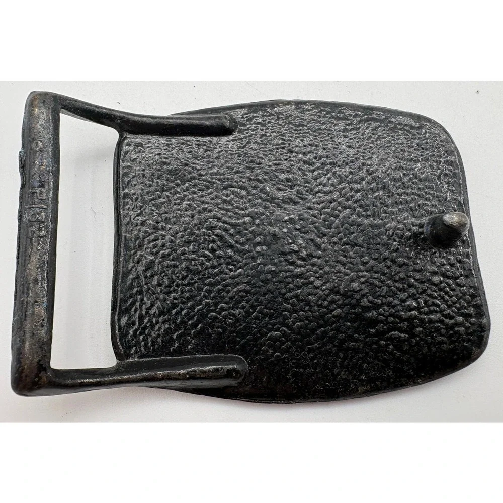 English Leather Belt Buckle With English‎ Saddle Vintage Original
